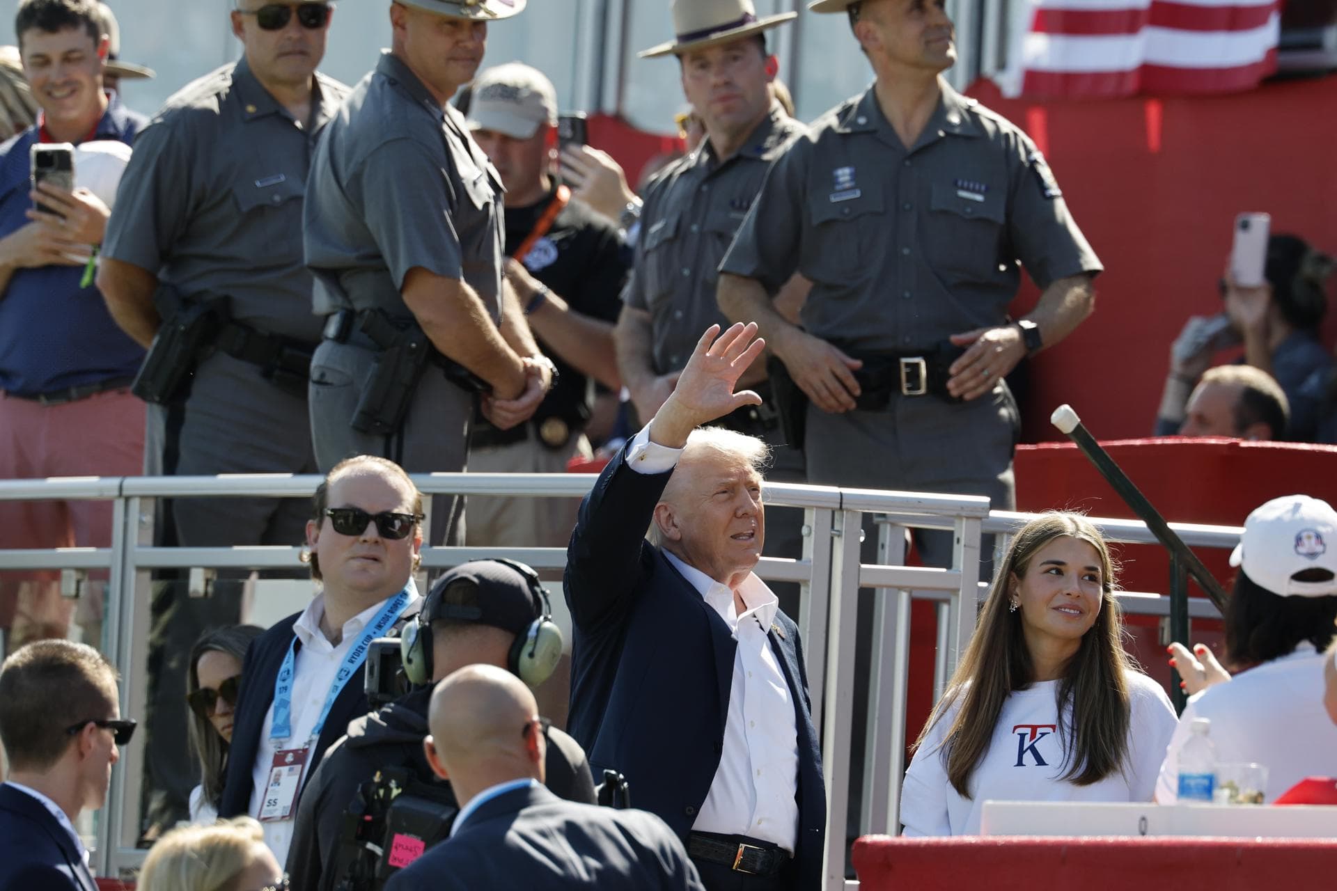 Trump asiste a la Copa Ryder para apoyar a Estados Unidos