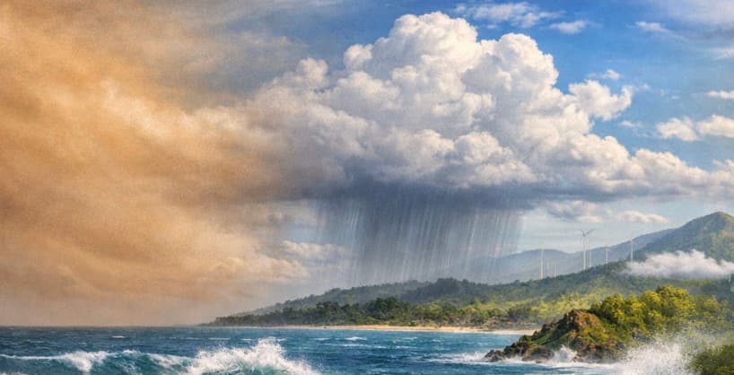 Llegada de polvo de Sahara a la región 