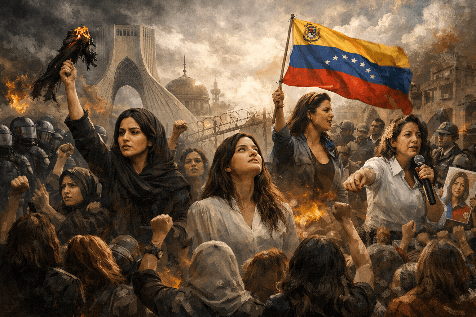 Irán avanza, Venezuela resiste y Puerto Rico retrocede: mujeres y poder en un escenario de liderazgos fracturados