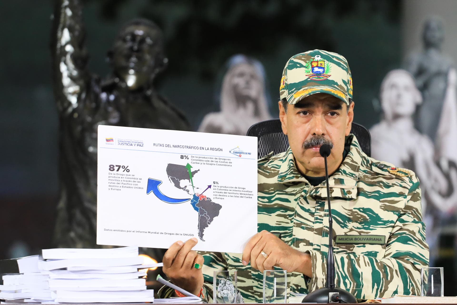 Venezuela señala a EE.UU como "el centro mundial de lavado del narcotráfico"