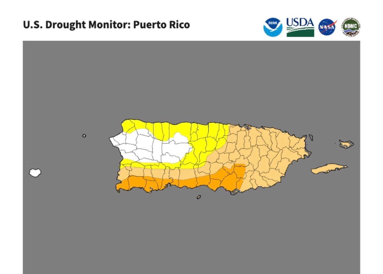 Sequía afecta al 59.3 por ciento de Puerto Rico