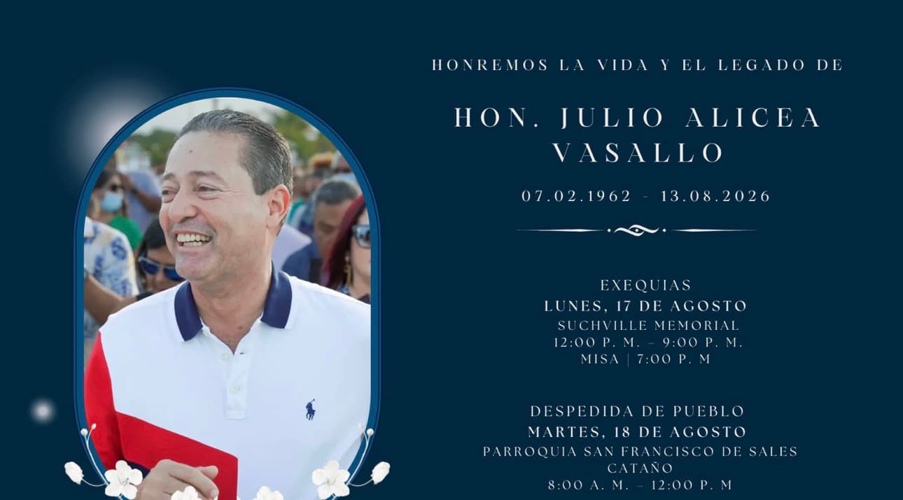 Familia y Municipio de Cataño anuncian exequias fúnebres del alcalde Julio Alicea Vasallo