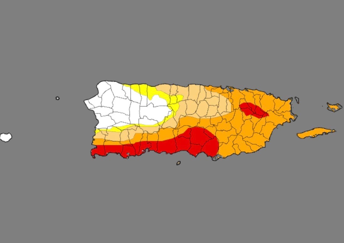 Sequía extrema se extiende en Puerto Rico y alcanza el 17 por ciento del territorio