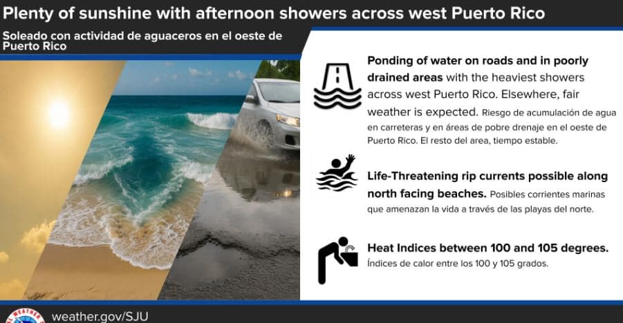 Fuerte oleaje para el norte de la isla
