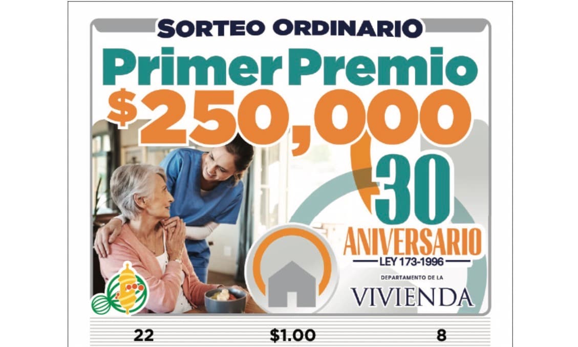 Departamento de la Vivienda y el Negociado de la Lotería de Puerto Rico presentan billete conmemorativo por los 30 años de la Ley 173