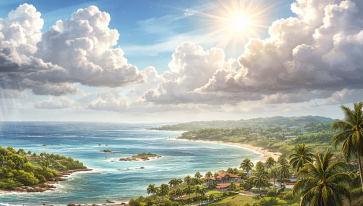 Oleaje picado y aguaceros pasajeros marcan el inicio de la semana en Puerto Rico