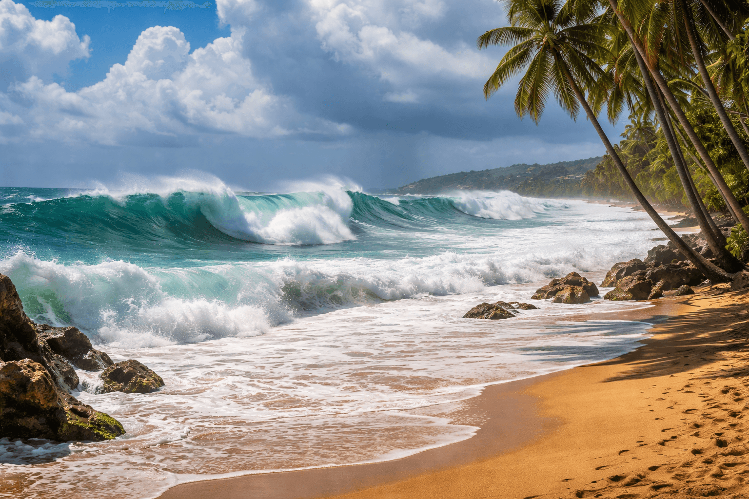 Fuerte oleaje del norte deteriora el mar y activa advertencias en las playas de Puerto Rico