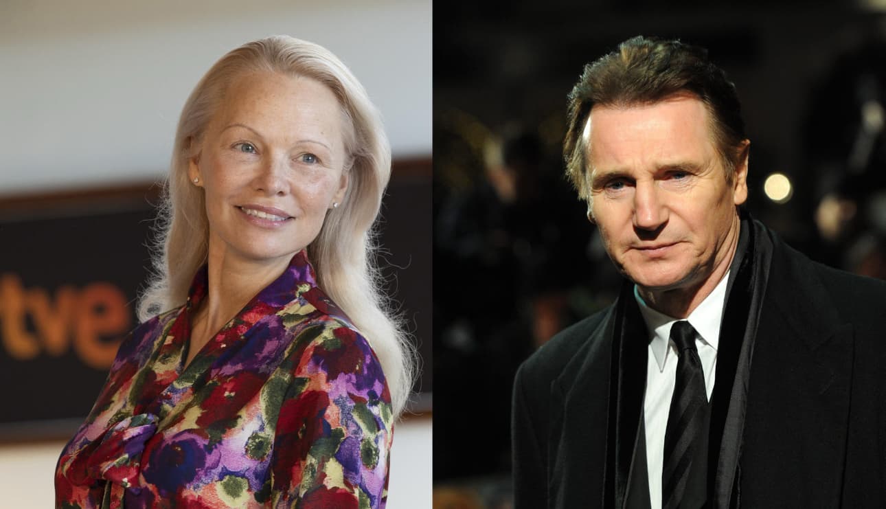 Pamela Anderson revela detalles sobre su romance íntimo y fugaz con Liam Neeson