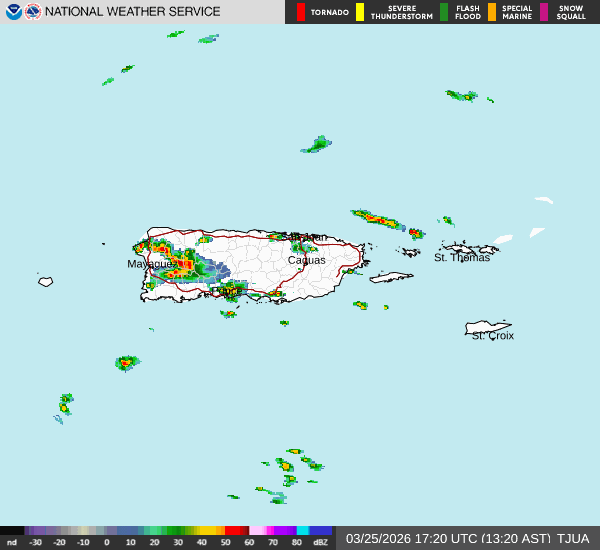 Emiten advertencia de inundaciones para once municipios de la zona oeste