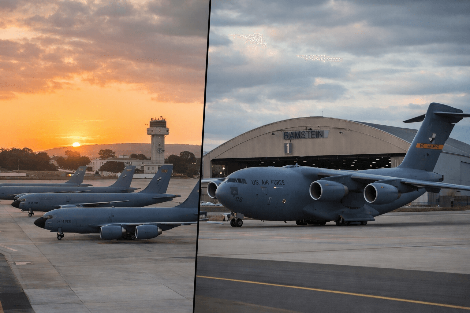 EE.UU. realiza un gran redespliegue de aviones desde España a Alemania y otros puntos