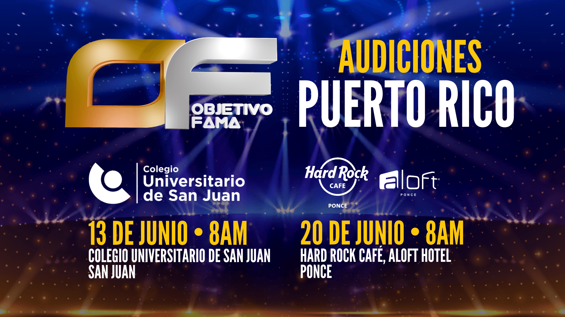 Objetivo Fama anuncia las audiciones en Puerto Rico para su octava temporada