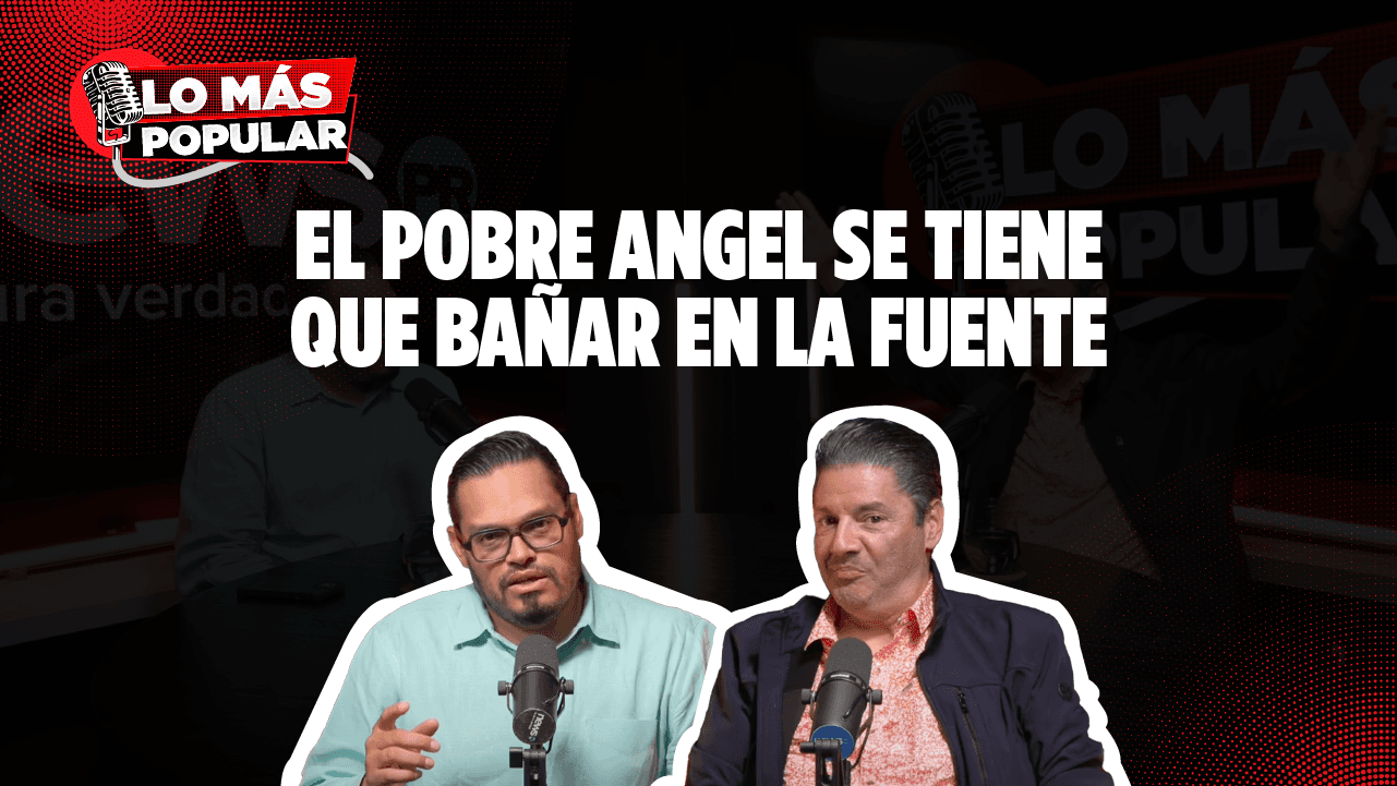 Lo Más Popular: El pobre Ángel se tiene que bañar en la fuente