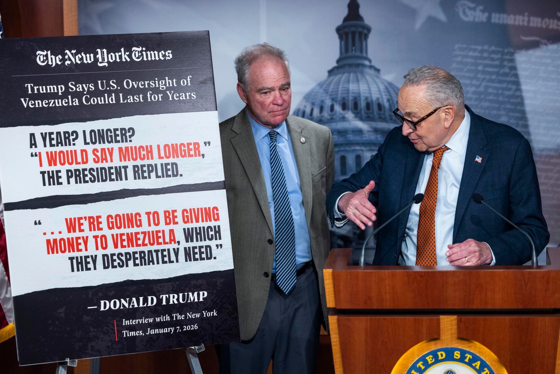 Senado aprueba resolución para intentar bloquear nuevas incursiones de Trump en Venezuela