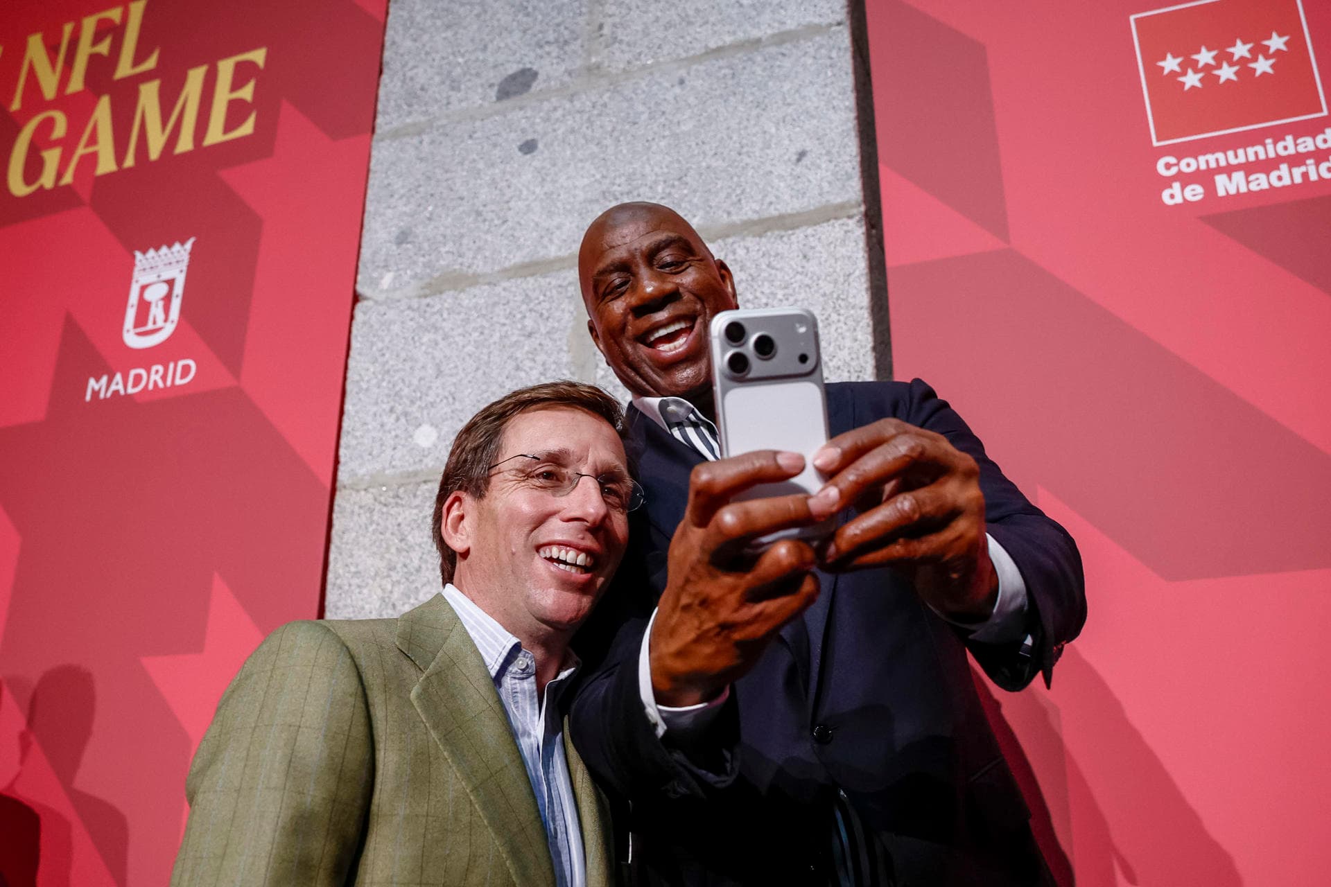Magic Johnson, presente en el acto de bienvenida de la NFL en Madrid