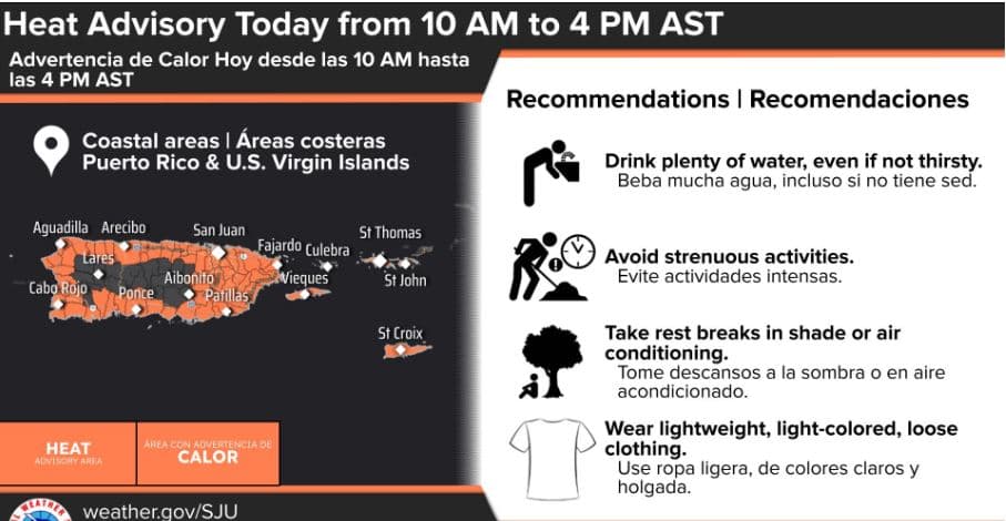 Alerta de calor para este miércoles