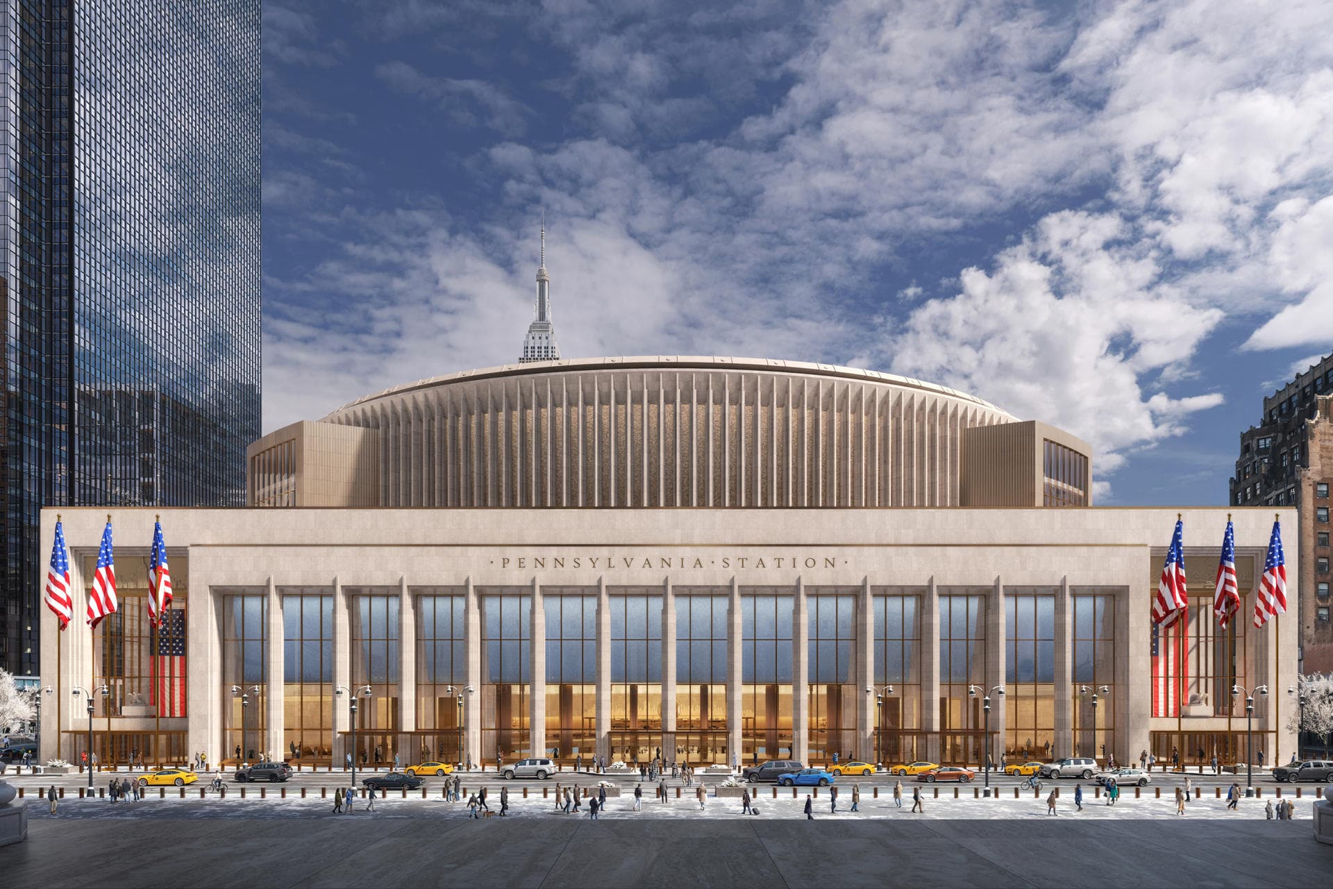 Presentan diseños de la reforma de Penn Station de Nueva York con el sello de Trump