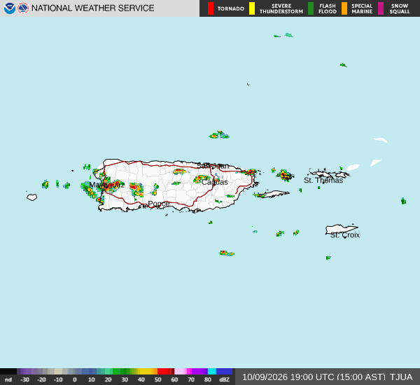 Mayagüez bajo advertencia de inundaciones por fuertes lluvias