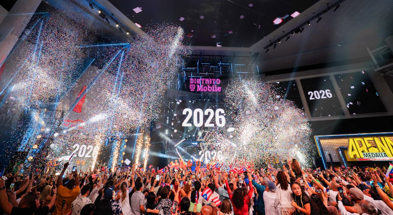 Monumental despedida de año en el Distrito T Mobile