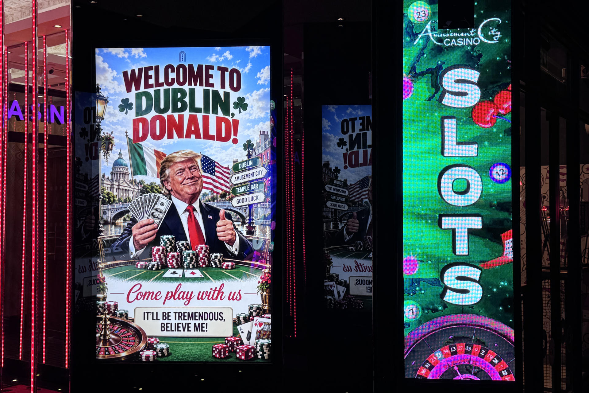Imagen de la cobertura de: Trump dice en Irlanda que una reunificación sería “fantástica” mientras continúan las protestas