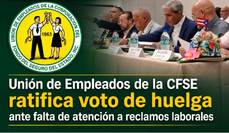 Imagen del artículo de NewsPR: Unión del Fondo de Seguro del Estado ratifica voto de huelga