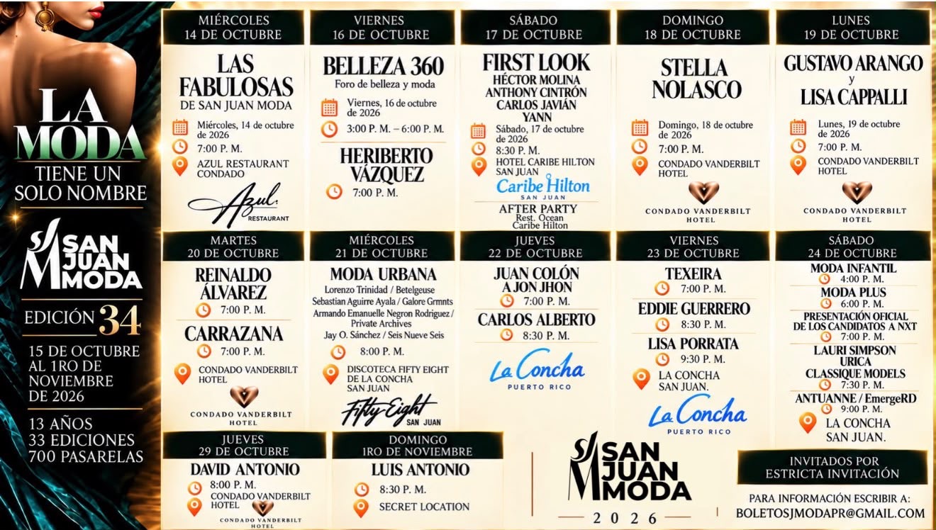 Imagen de la cobertura de: San Juan Moda anuncia “Belleza 360: Más Allá de la Imagen” tras homenajear a reinas de Puerto Rico