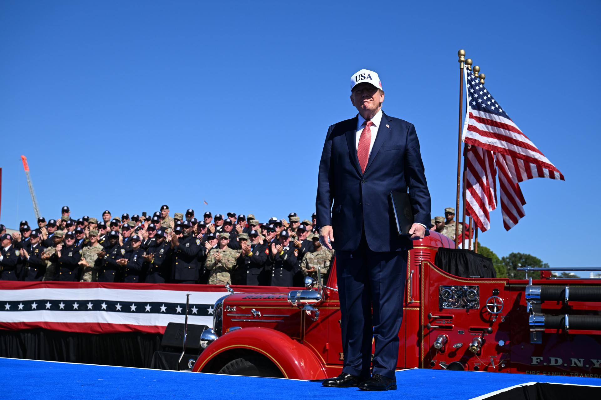 Imagen del artículo de NewsPR: Trump afirma que EE.UU. usará "todo su poder" para impedir otro ataque como el 11S