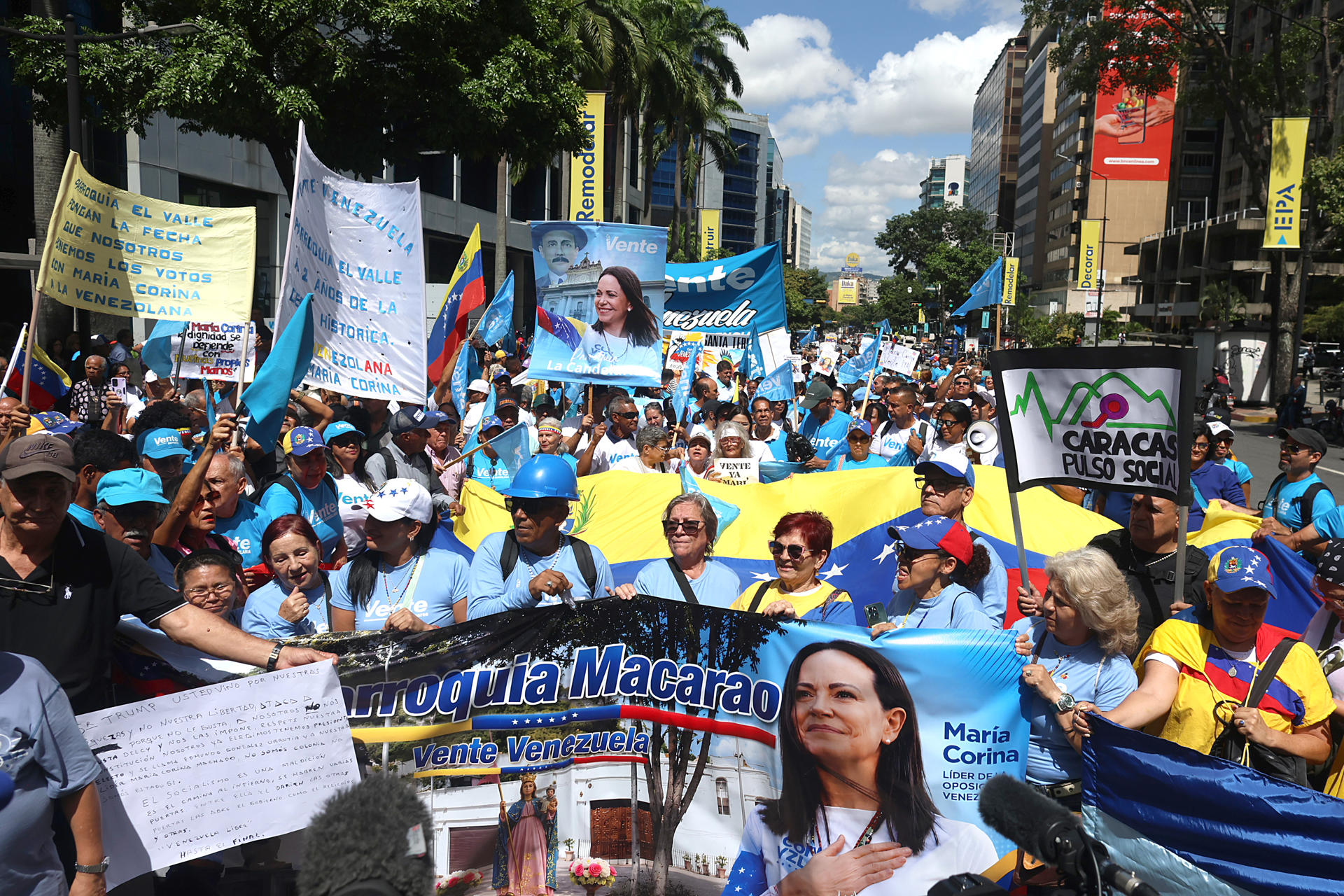 Imagen de la cobertura de: María Corina Machado habla de una posible transición en Venezuela